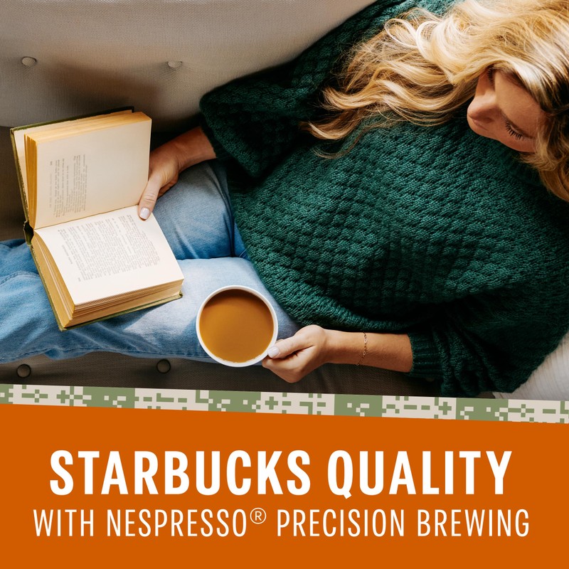 Starbucks by Nespresso Vertuo, Pumpkin Spice, 32-count Coffee Pods, Brews