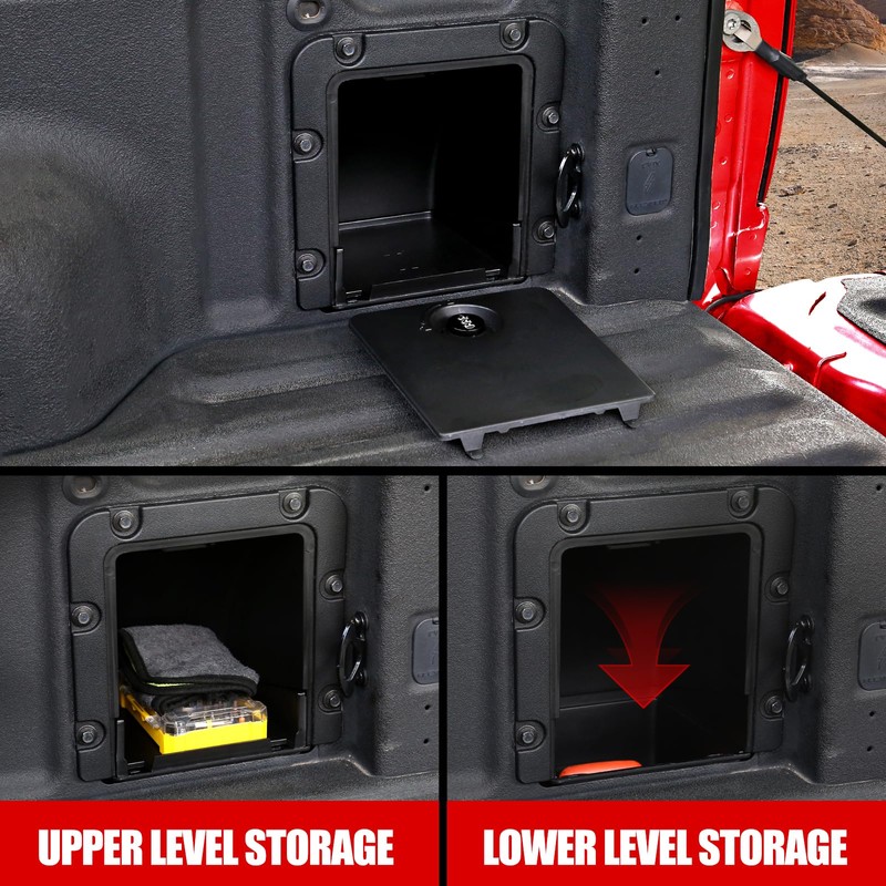 Mabett Bed Cargo Partition Storage Bin with Code Lock Compatible