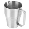 Household Silver Stainless Steel Coffee Frothing Pitcher Milk Frothing Cup