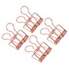 50Pcs Hollow Binder Clips Metal Paper Binder Clips for Documents