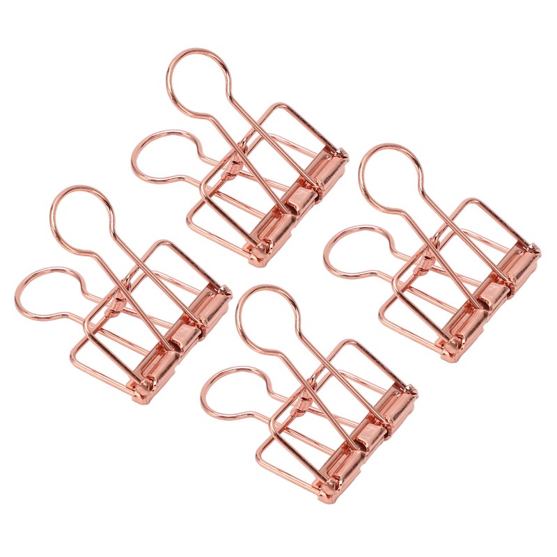 50Pcs Hollow Binder Clips Metal Paper Binder Clips for Documents