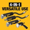 DEWALT FLEXTORQ Right Angle Drill Attachment, 4-in-1 System, 12-Inch Compact,
