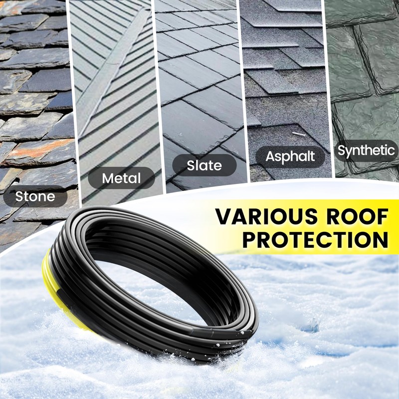 36 FT Industrial Grade Gutter Heater Cable, YeloDeer Heat Tape