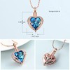 Imrsanl Angle Wings Heart Urn Necklace for Men Women Cremation