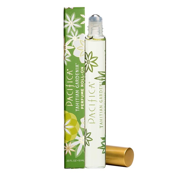 Pacifica Beauty Tahitian Gardenia Roll-On Perfume, Made with Natural & Essential Oils.3 Fl Oz