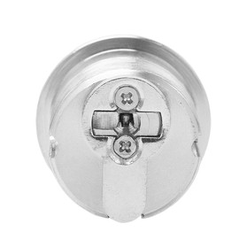 Jeriup Mortise Lock Cylinder, 1-1/4" (32mm), Satin Nickel, Brass Cylinder, Dimple Keyway, Door Replacement Lock with 5 Keys