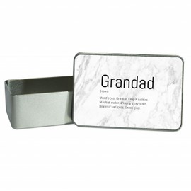 allaboutthebump Grandad's Printed Marble Design Metal Tin [Father's Day Gift, Birthday Present, Christmas Xmas Gift, Love Grandad Love Dad]
