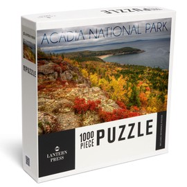 Acadia National Park, Maine, Fall Scenery (1000 Piece Puzzle, Challenging Jigsaw Puzzle for Adults, Made in USA)