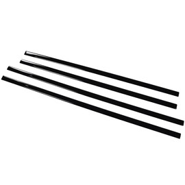 G-PLUS Body Side Molding Trim 1/18" Compatible with 2014-2018 Chevy Silverado/GMC Sierra Crew Cab,4pcs (Black)