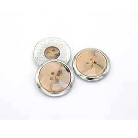 5 Pcs Metal Coat Buttons Round Button for DIY Sewing Tailor Crafts Coats Clothes(B#04,25mm)