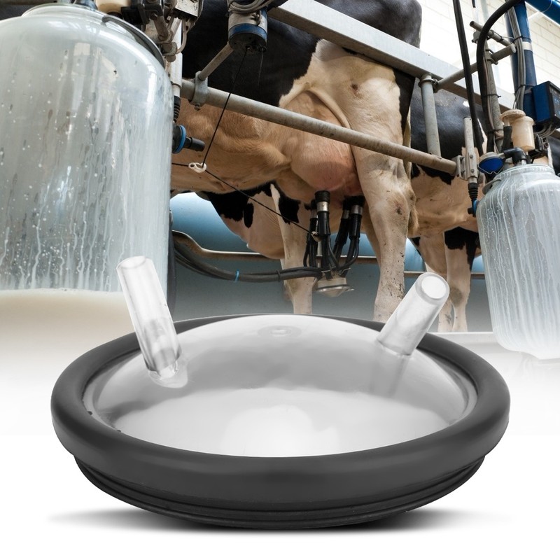Plastic Transparent Milk Bucket Lid And Gasket For Milking Machine