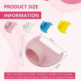 HOLADAWN 4 Pack Edge Locking & Sewing Gauge, Stitching Marker & Measuring Tool for Quilting, Patchwork, Dressmaking