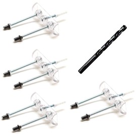 SK8OLOGY Skateboard Deck Wall Display Kit + Drill Bit 4 Pack