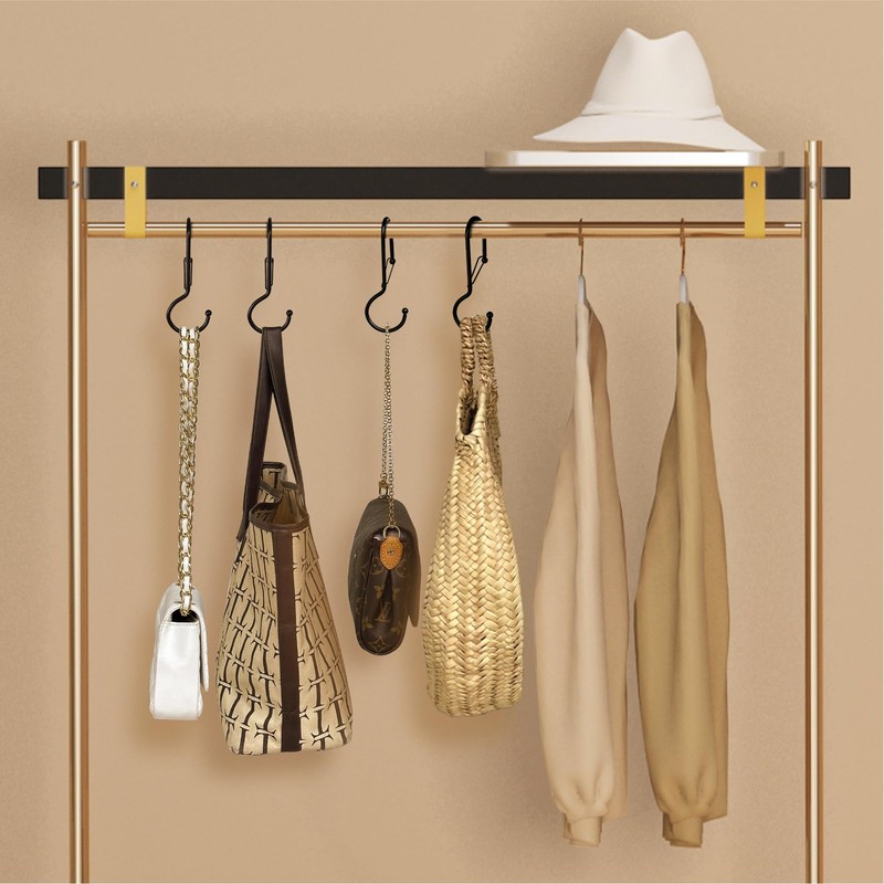 Blau Marité 6 Purse Hanger for Closet. Tote Hanger. S-Shaped