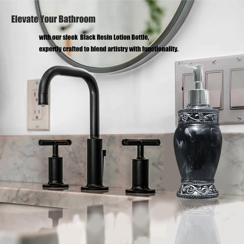 Bathroom Decor Accessories Set,4 PCS Including Soap Dispenser, Toothbrush Holder,