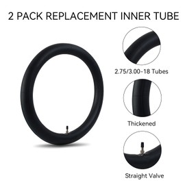 2.75/3.00-18 (80/100-18) Inner Tubes 80/90-18 80/100-18 90/90-18 Motorcycle Dirt Bikes Tube with TR4 Straight Valve Stem - 2 Pack