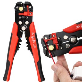 Electrical Wire Striper, Wire Cutter for Fencing Cable Cutter Quickwire Splitter Electrical Snips Cable Cutter Heavy Duty Cable Crimping Tool Wire Cutters Heavy Duty Terminal Crimper Electricians
