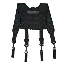 KUNN Tactical Police Suspenders for Duty Belt Harness Law Enforcement with Adjustable Strap and 4 Tool Belt Loops,XL