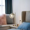 Fulesi Mid Century Modern Table Lamp Gold Globe Nightstand Lamp