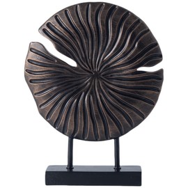 CECKQUE Wabi Sabi Sculptures Decor Unique Decorative Objects Neutral Organic Statues Home Decorations for Living Room Fireplace Mantel Entryway Shelves Decor Items (Bronze)