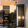 Sparluvix Outdoor Wall Lights 16 Inch Large, 2 Pack Black