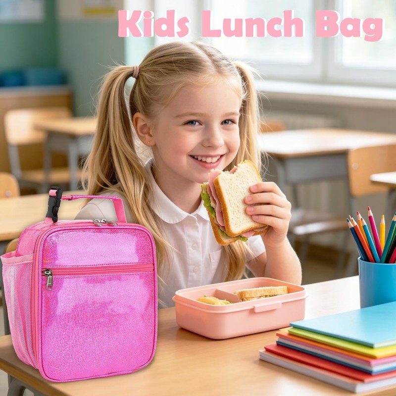 FlowFly Kids Lunch box Insulated Soft Bag Mini Cooler Back
