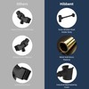 Hibbent All Metal Shower Head Holder - Solid Brass Adjustable
