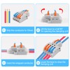 MELIFE 10PCS Lever Wire Connectors, 2 in 6 Out Quick