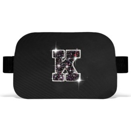 Uygafly Girl Stuff - Teen Girl Gifts Trendy Stuff,Cross Body Bag for Girls Belt Bag for Women - Fanny Pack for Kids Teen,Crossbody Bag for Women Trendy Belt Bag Waist Packs | Black,Initial K