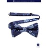 HISDERN Men's Bowtie, One-Touch Bowtie, with Chief, Adult, Weddings, Hook
