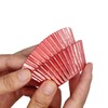 Mombake Standard Rose Gold Foil Cupcake Cases Liners Muffin Baking