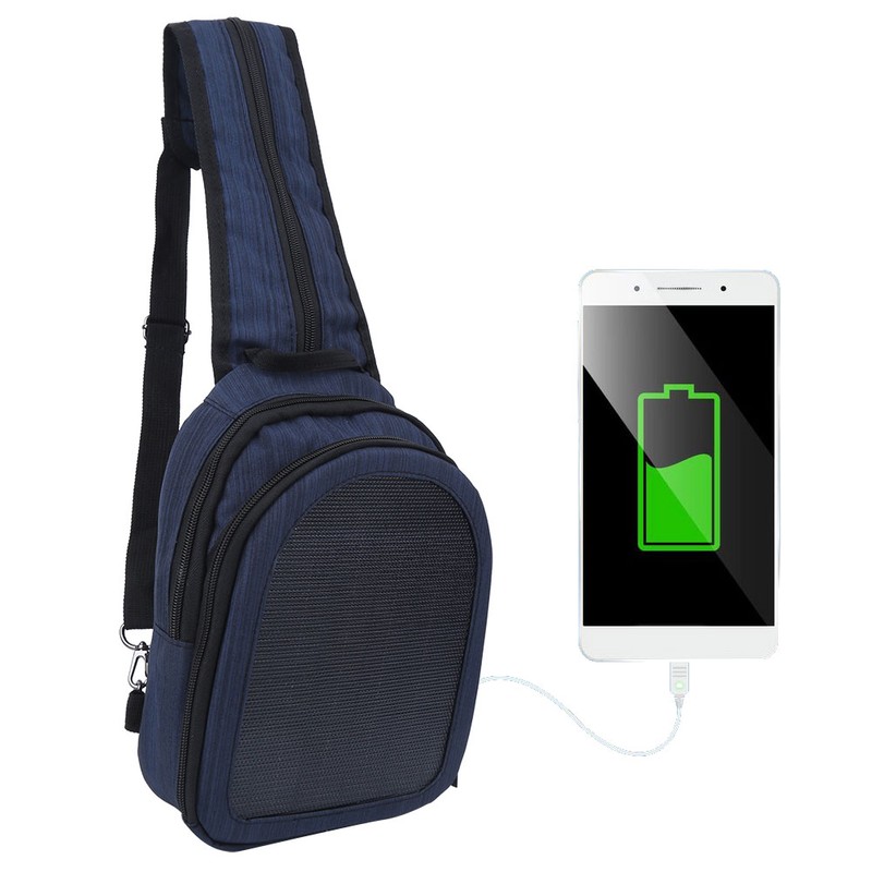 10W 5V Portable Lightweight Emergency Backpack with Solar Panel Charging