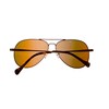 Lucky Brand Gold Mens Metal Sunglass, Some Gradient Lens DS02
