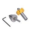 1/2in Router Bit 6 Bearing Slot Cutter for Multiple Depth