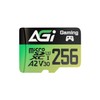 AGI 256GB MicroSD High Speed Memory Card A2 U3 V30