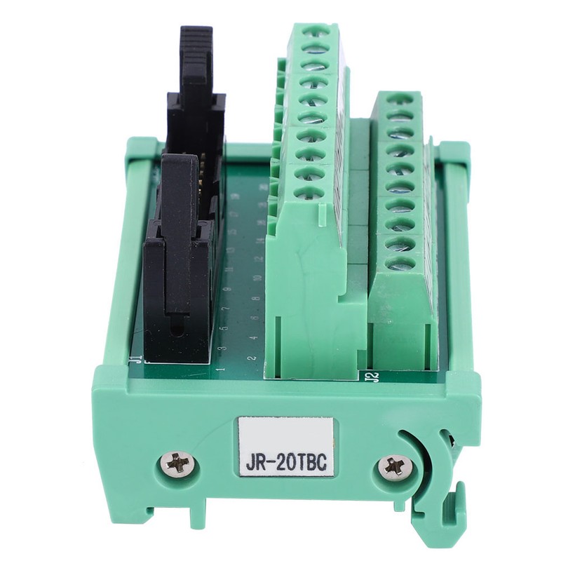 Terminal Block Connector PLC Module IDC-20P 35mm DIN Rail Wiring