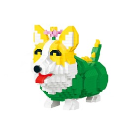 NOOLY Animals Mini Building Blocks for Home and Office Decoration WKLJM-06 (Corgi, 815 Pieces)
