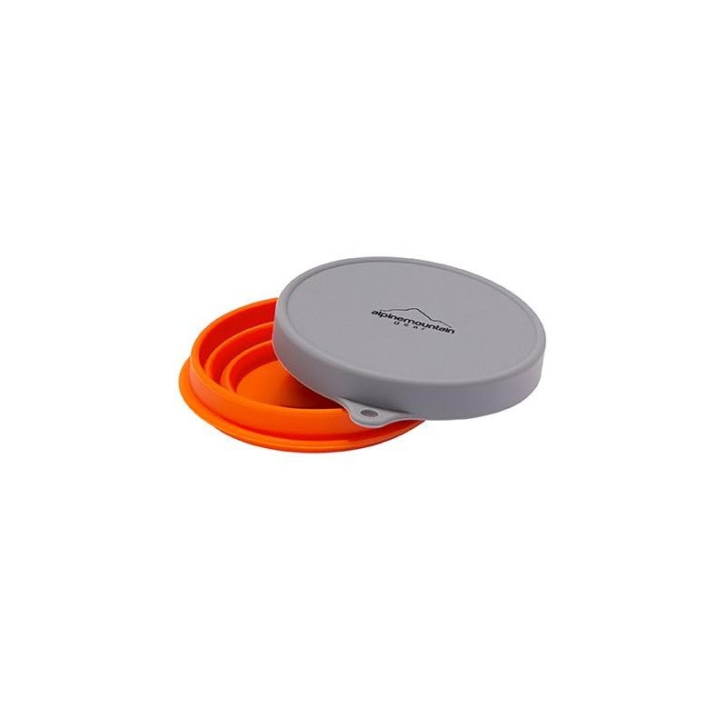 Collapsible Silicone Bowl with Lid for Camping and Backpacking -
