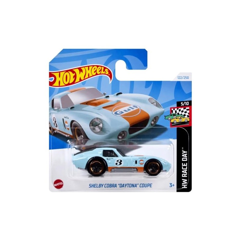 Hot Wheels Single Cars Shelby Cobra Daytona Coupe HTC77