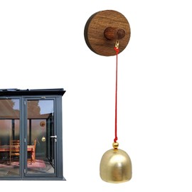 TVETE Doorbell Entrance Door Chime Wooden Door Chime Shop Owner Bell Wooden Doorbell Wind Chime Store Door Entry Bell Alloy Round Door Bell Door Bell for Opening and Closing Door Refrigerator Doorbell