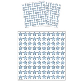 HENBRANDT Silver Holographic Star Stickers (Pack of 500) Silver Stars Mini Teacher Reward Stickers Scrapbook Stars for Crafts Glitter Art and Craft Classroom Resource