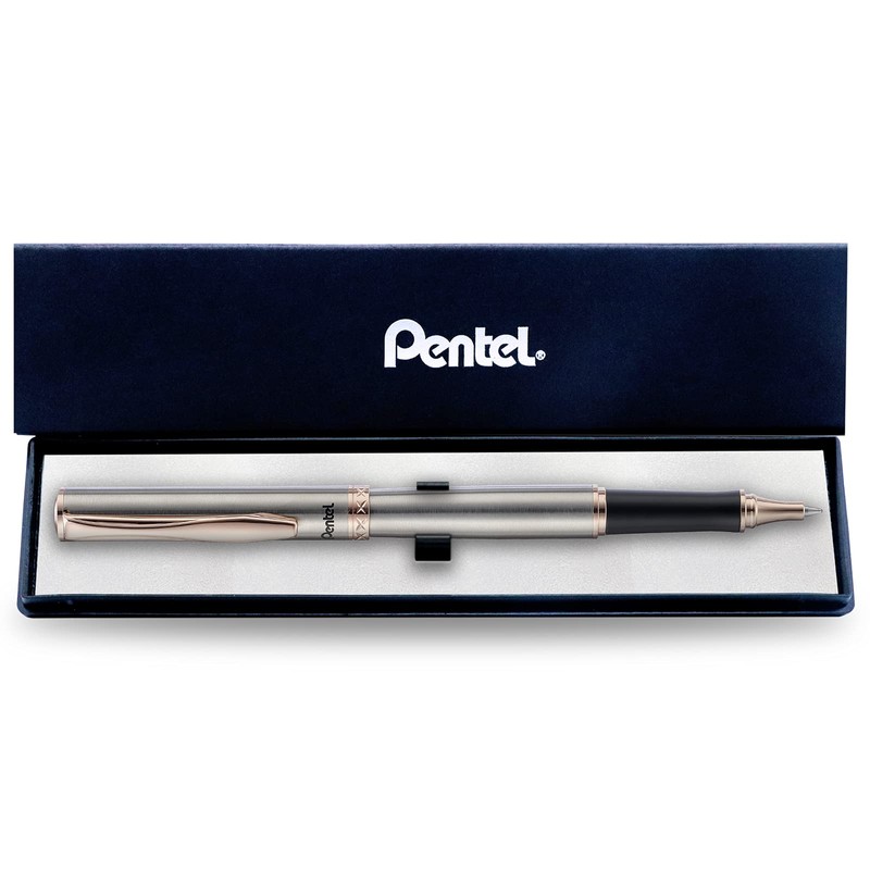 Pentel K600PG-A-EST Bolígrafo Gel Sterling Cuerpo Roso Dorado
