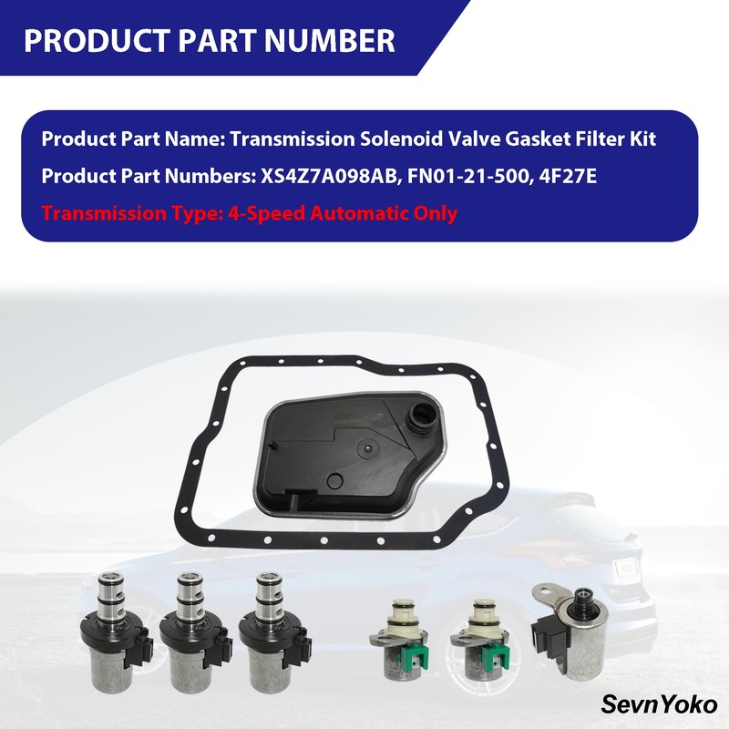 4F27E Transmission Shift Solenoid Filter Kit Replaces for Ford Focus