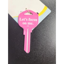 PINK COOL IT'S HAPPY BUNNY KWIKSET KW1/KW10 KEYBLANK (DISCONTINUED)