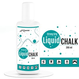 TOPSIDE Bulk Pack of 4 x Liquid Chalk 200 ml - Liquid Magnesium Carbonate for Climbing, Bouldering and Crossfit