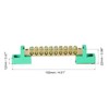 sourcing map Terminal Ground Bar Screw Block Barrier Brass 10