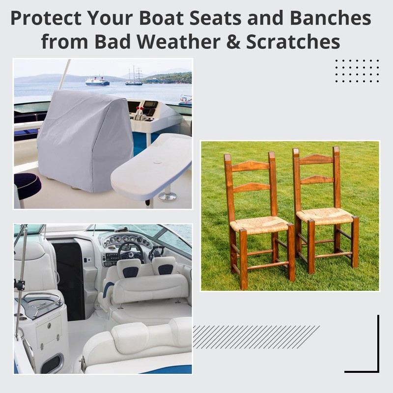 600D Oxford Cloth Boat Seat Cover, Waterproof and Dustproof Boat