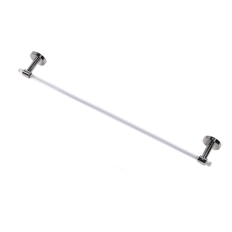 Towel Holder Rod Minimalist Light Luxury Acrylic Wall Mounted Towel