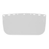Bullard 840ME Clear, Flat, Multi-fit Polyester Visor, 8" x 15"
