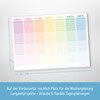 paper&you® Weekly Planner Pad A4 Pure without Fixed Date [Rainbow]